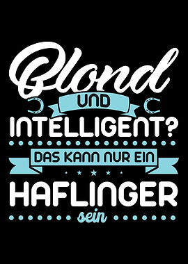 Lustiger Haflinger Spruch