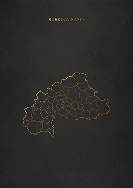Gold Burkina Faso Map