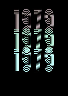 Retro 1979 Text 40