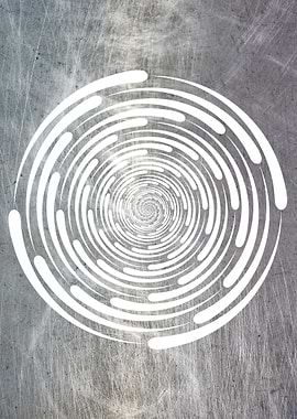 White Swirl Metallic