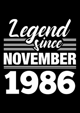 Legend Since November 1986