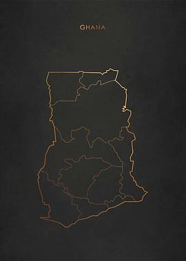 Gold Ghana Map