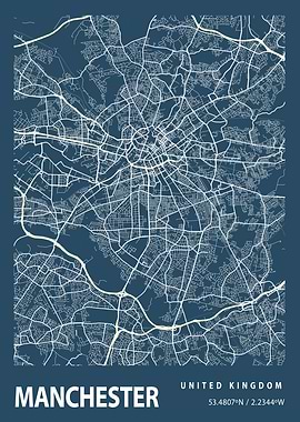 Manchester Blueprint Map