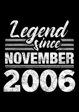 Legend Since November 2006