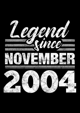 Legend Since November 2004