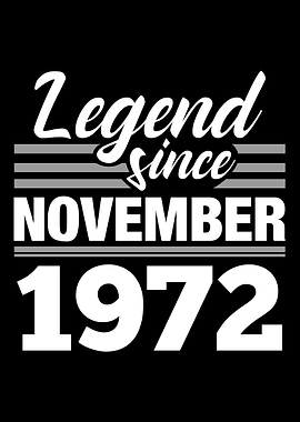 Legend Since November 1972