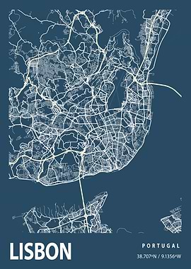 Lisbon Blueprint Street