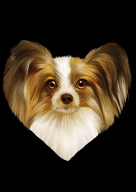 Papillon Hund Portrait