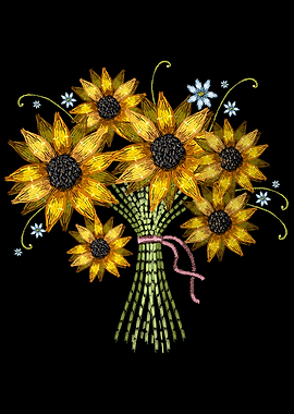 Sunflower Embroidery