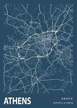 Athens Blueprint Street