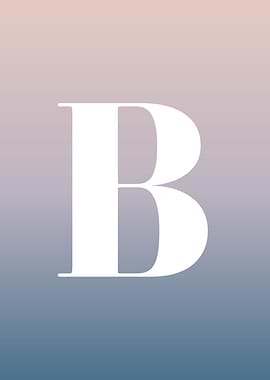 Letter B Print