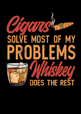 Funny Whiskey Cigar Tshirt
