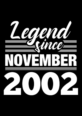 Legend Since November 2002