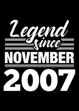 Legend Since November 2007