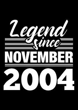 Legend Since November 2004