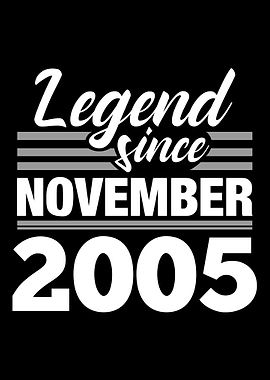 Legend Since November 2005