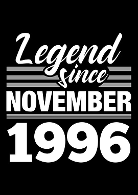 Legend Since November 1996