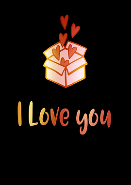 I love you Box of hearts