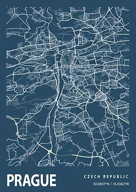 Prague Blueprint Street