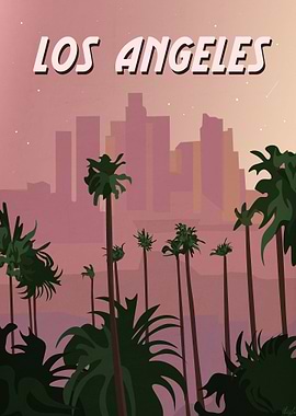 Los Angeles Travel Poster