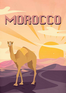 Morocco Travel Poster