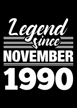 Legend Since November 1990