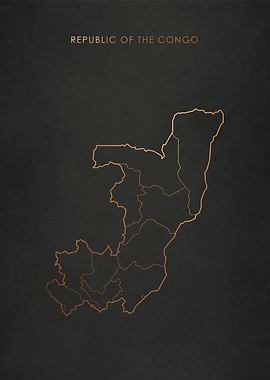 Gold Congo Map