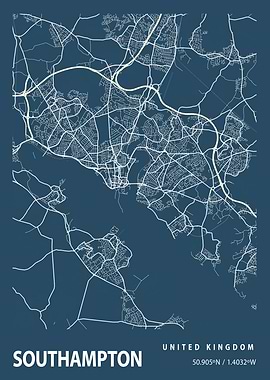 Southampton Blueprint Map