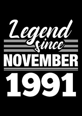 Legend Since November 1991