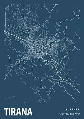 Tirana Blueprint Street