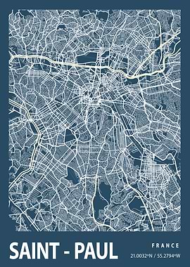 Sant Paul Blueprint Map