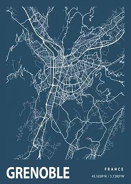 Grenoble Blueprint Street