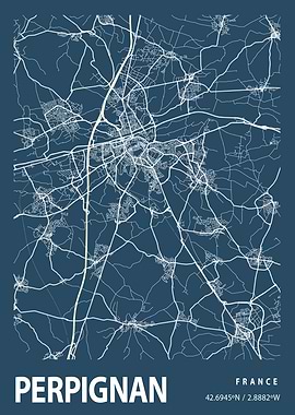 Perpignan Blueprint Street