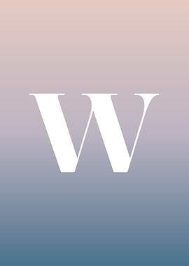 Letter W Print