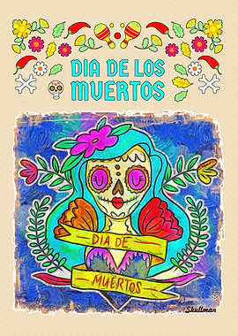 Catrina Sugar Skull Art