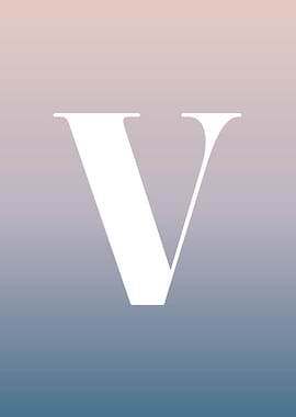 Letter V Print