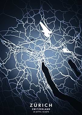 Zurich Map Posters