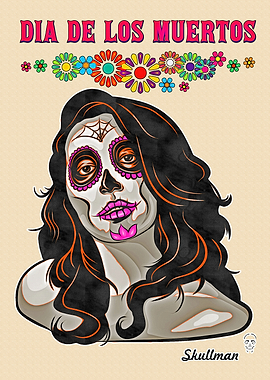 Catrina Sugar Skull Art