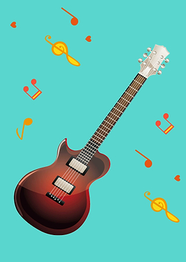 Guitar music notes