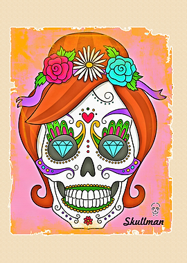 Catrina Sugar Skull Art