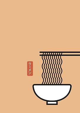 Ramen Noodle Print