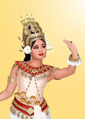 Traditional Dancer Vector
