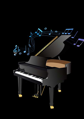 Fortepiano music notes