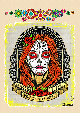 Catrina Sugar Skull Art