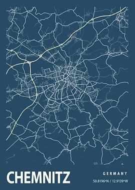 Chemnitz Blueprint Street