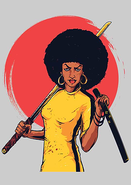 Afro Woman Warrior
