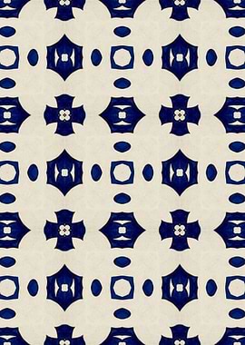 Intense Blue Pattern 04
