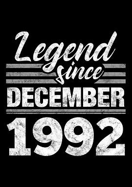 Legend Since December 1992