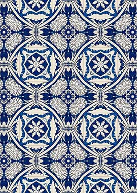 Intense Blue Pattern 08