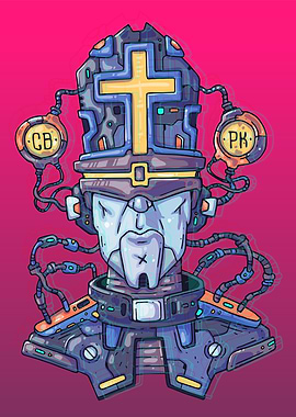 Cyberpunk Priest